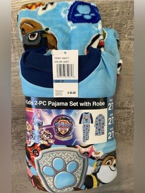 Nickelodeon Paw Patrol 3-PC Robe & Pajama Set Size 2T Toddler